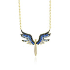 Gold Plated Angel Silver Necklace