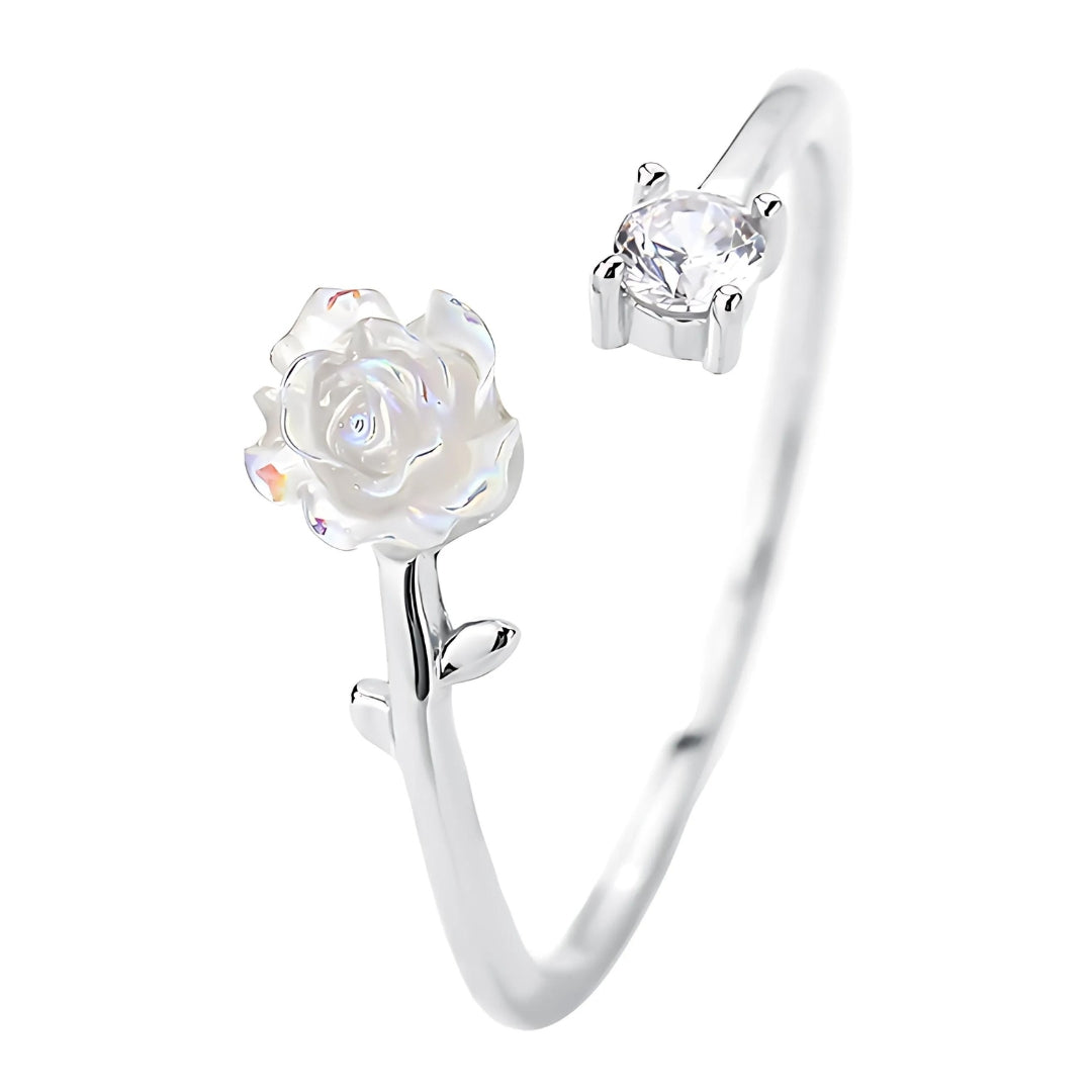 Silver Rose Ring: Elegance in Bloom