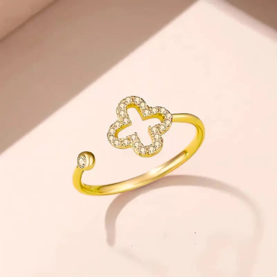 Sterling Silver Clover Ring
