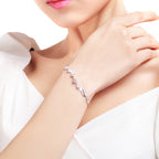 Modern Silver Waves Bracelet