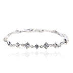 Modern Silver Waves Bracelet