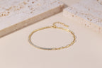 Swiss Zircon Link Chain Adjustable Bracelet
