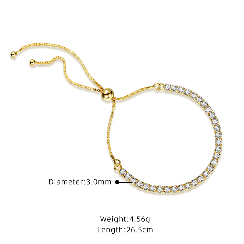 adjustable gold bracelet, Details