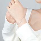 Blissful Butterfly Silver Bracelet