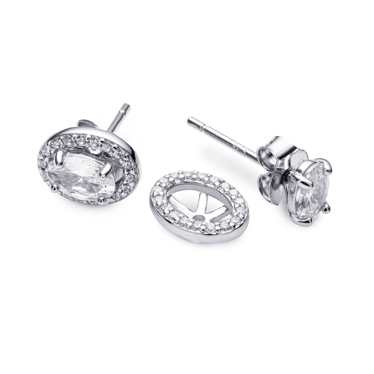 Classic Oval Stud Earrings