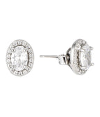 Classic Oval Stud Earrings