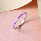 Amethyst Eternity Ring