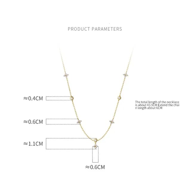 Moissanite Silver Necklace