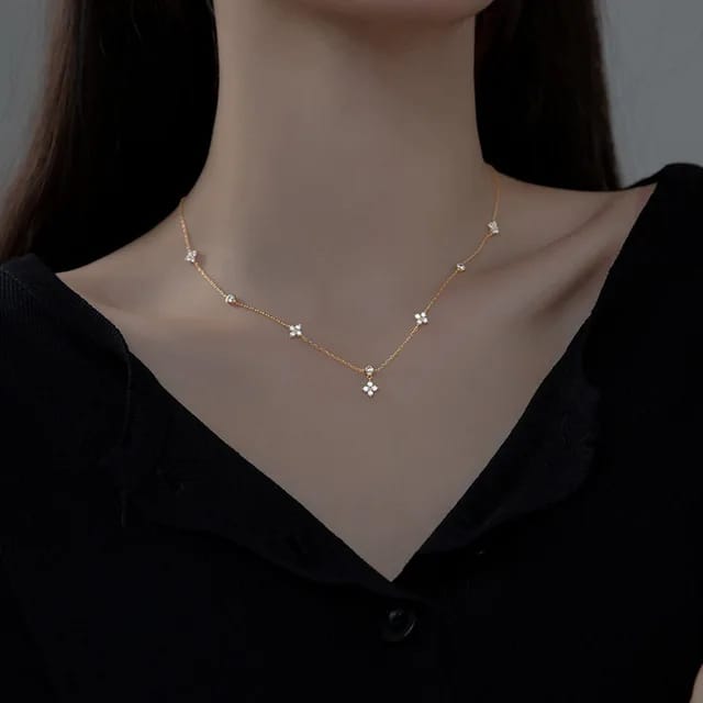 Moissanite Silver Necklace