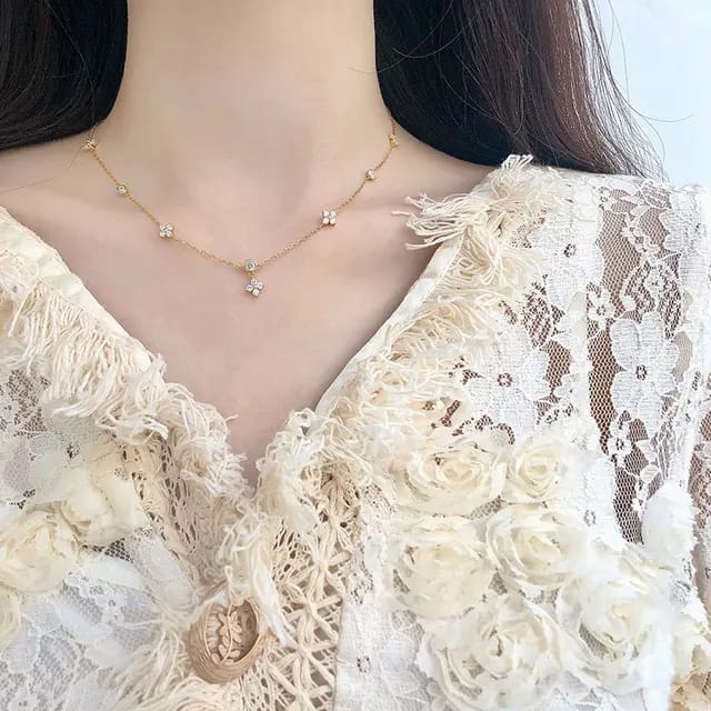 Moissanite Silver Necklace