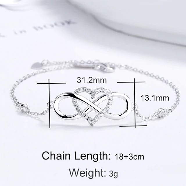 Infinity-Herz-Armband