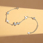 Blissful Butterfly Silver Bracelet