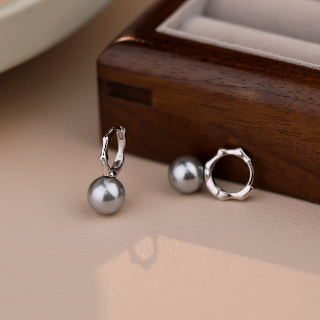 Luna Pearl Drop Earrings | 925 Sterling Silver