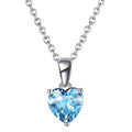Blue Ocean Heart Necklace