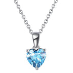 Blue Ocean Heart Necklace