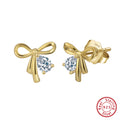Bow stud earrings