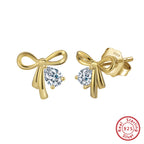 Bow stud earrings