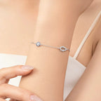 Dainty Evil Eye & Hamsa Hand Bracelet