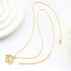 Golden infinity heart necklace