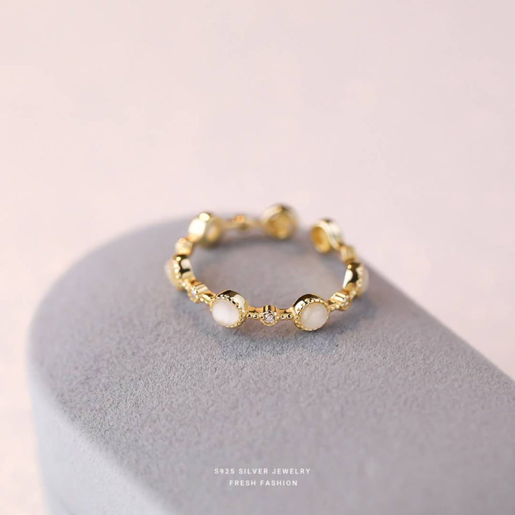 Dainty Moonstone Ring