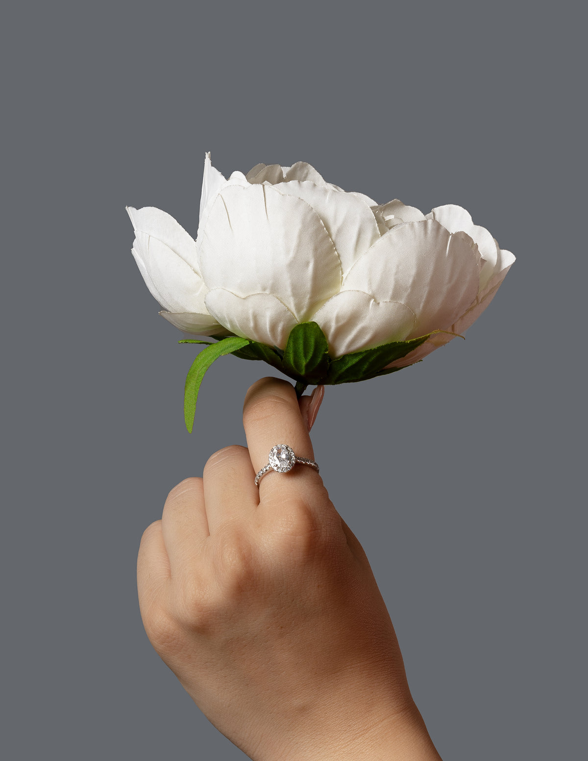 Klassischer ovaler Ring aus Sterlingsilber 