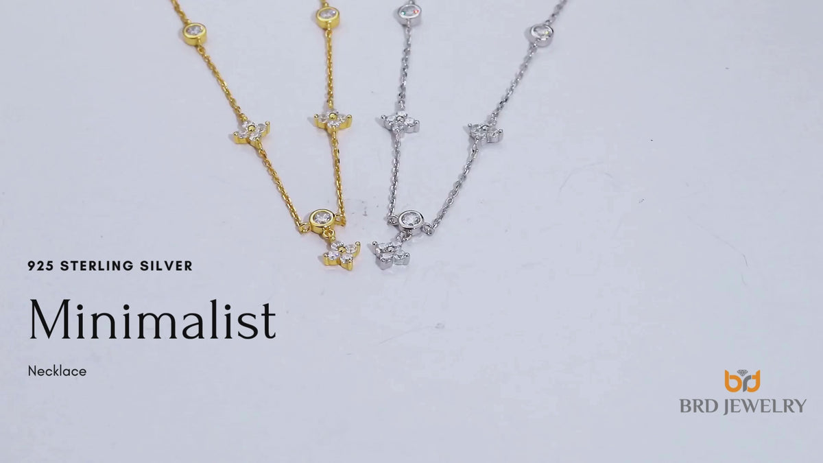 Moissanite Silver Necklace