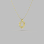 Hallow Heart Pendant Necklace