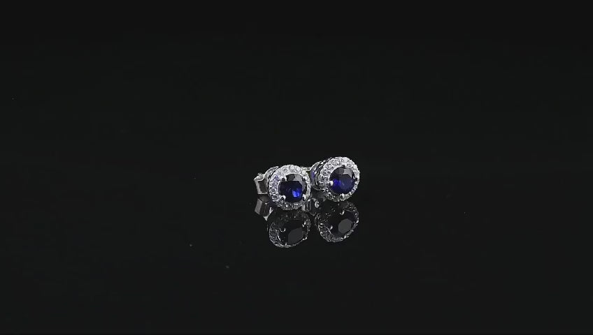 Round Stud Earrings