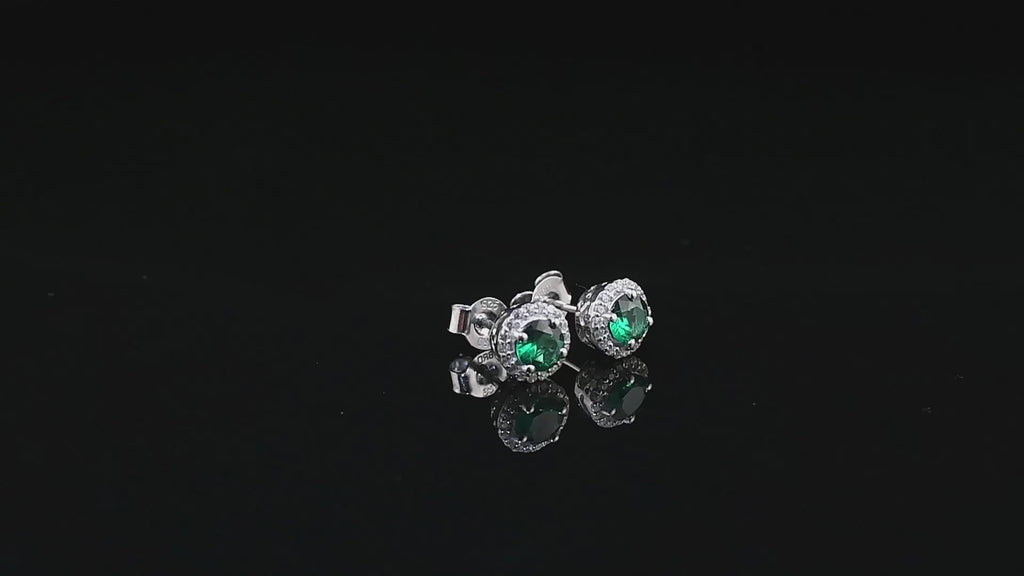 Round Stud Earrings