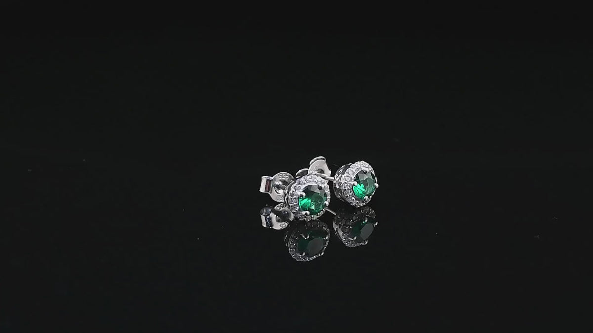 Round Stud Earrings