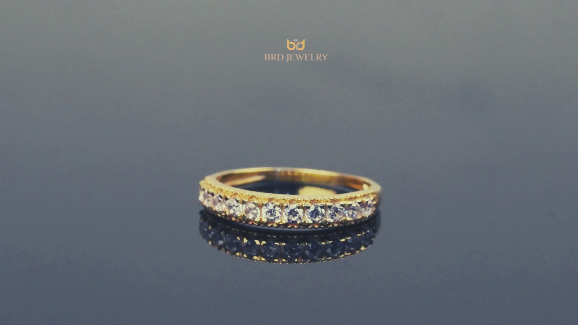gold plated sterling silver wedding band , video
