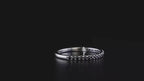 Black Moissanite Diamond Eternity Ring