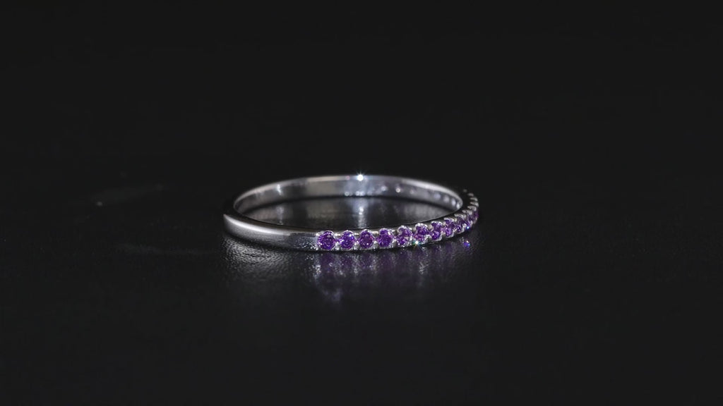 Amethyst Eternity Ring