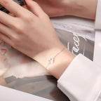 Minimalist Heart Silver Bracelet