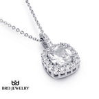 Cushion Cut Pendant With Chain