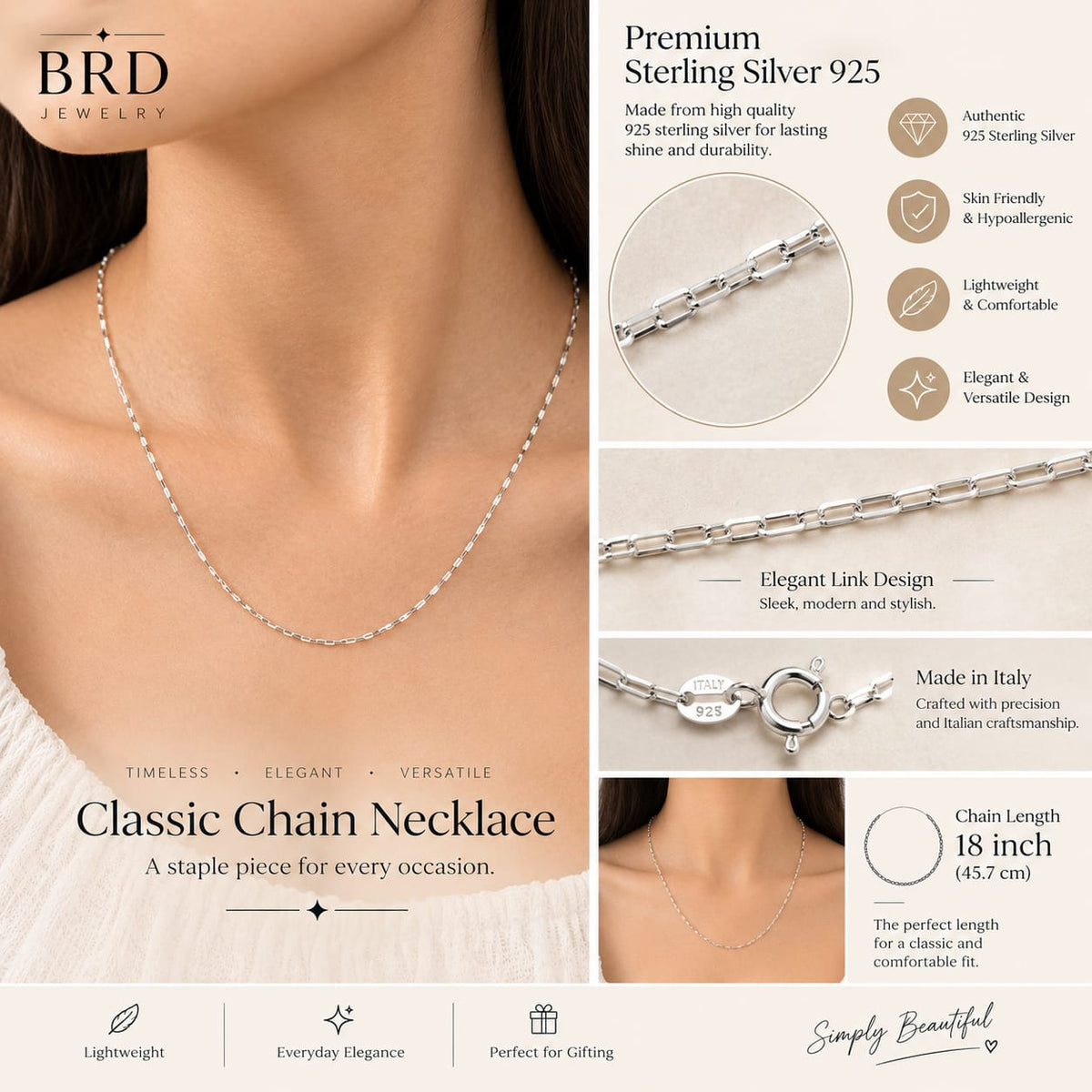 Classic Link Chian For Women & Girls